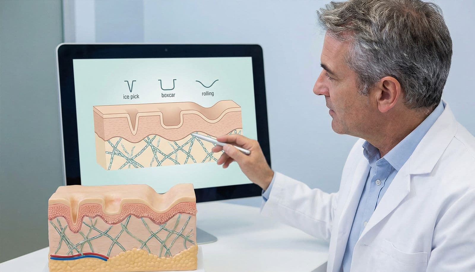 What Is an Atrophic Acne Scar (Depressed Scar)?