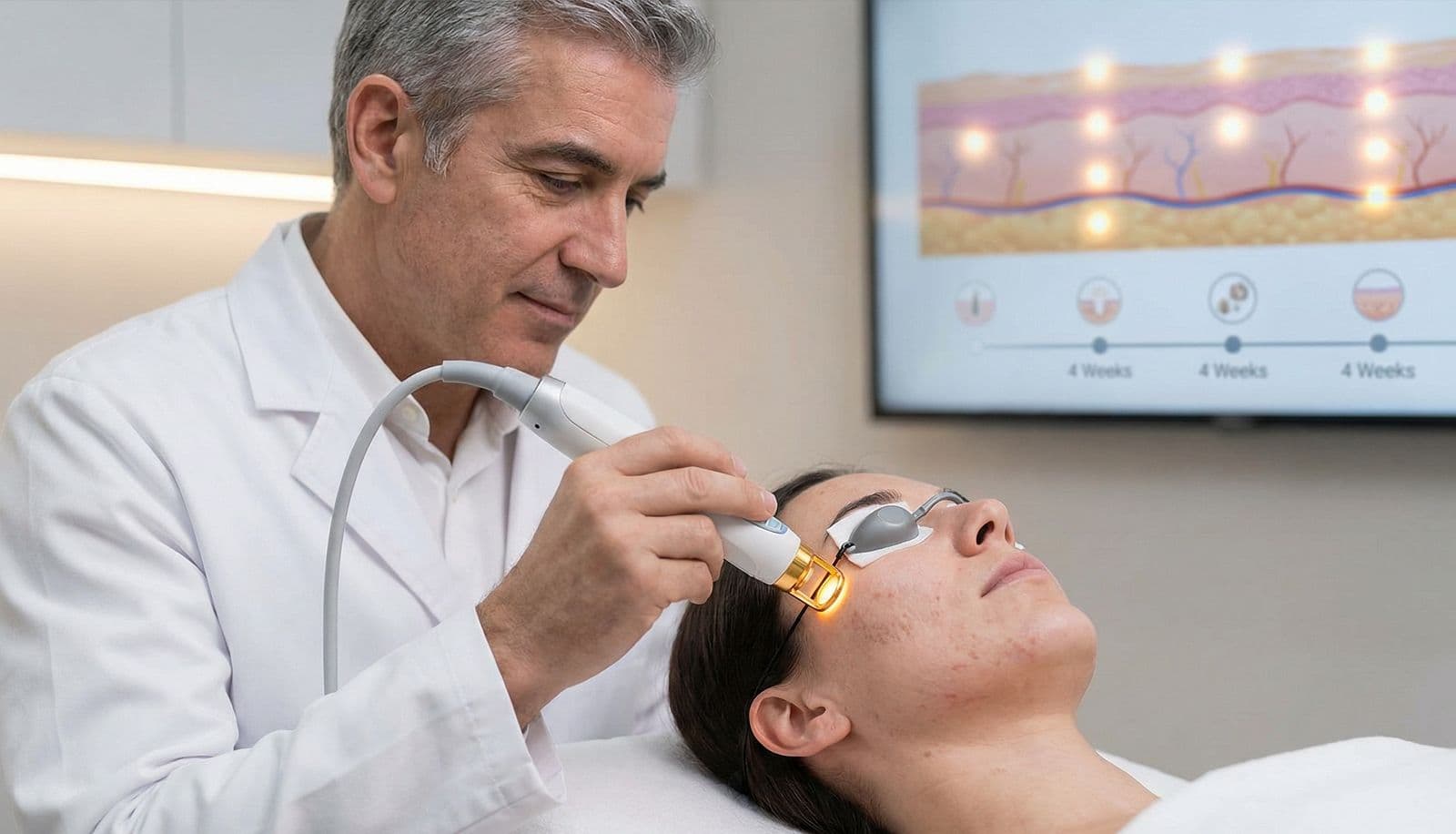 How many sessions are required for golden needle treatment?