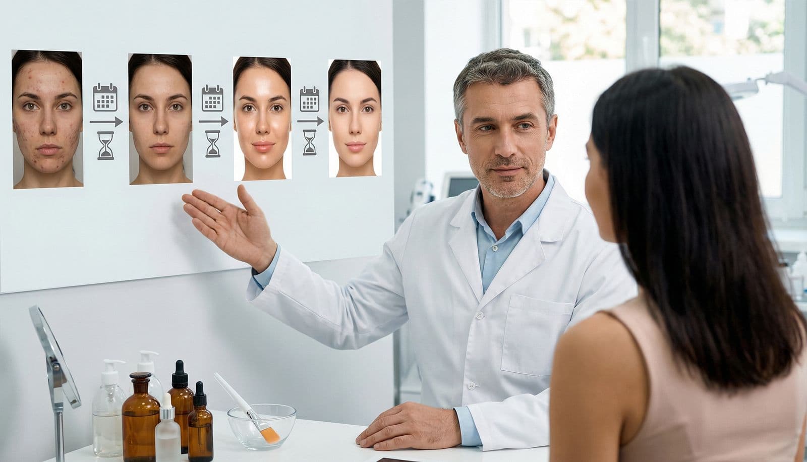 How many sessions are required for chemical peeling?