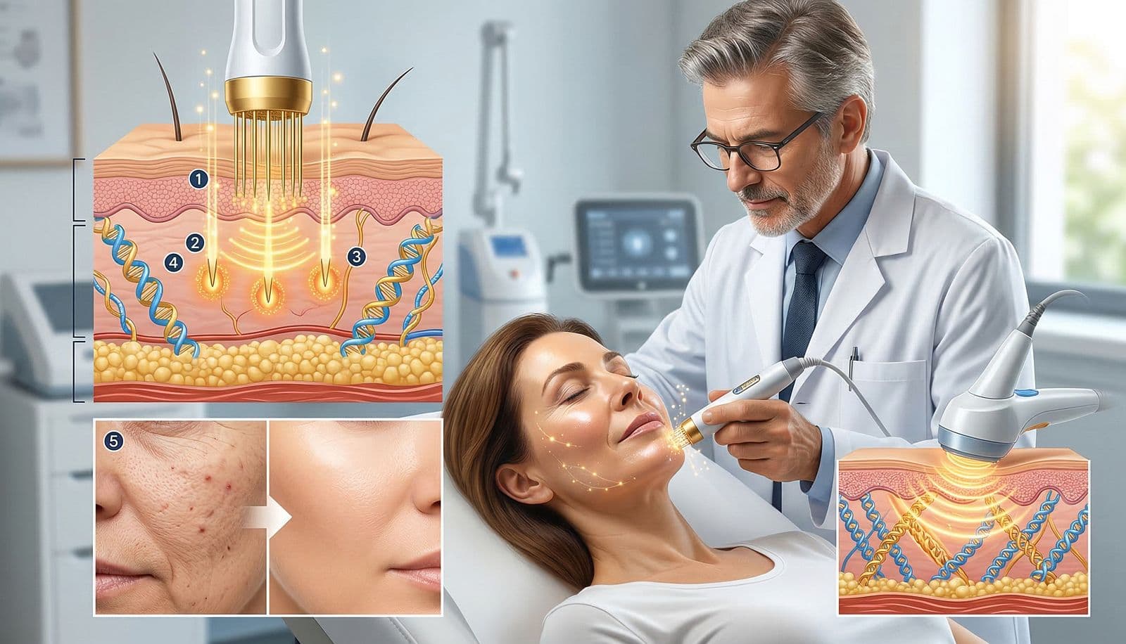 Skin Rejuvenation with Golden Needle (Fractional Radiofrequency)